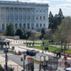 A car that crashed into a barrier near the US Capitol is seen on April 2, 2021 in Washington, DC. - One officer was killed and a second injured after a vehicle rammed through security and crashed into a barrier at the US Capitol, forcing it into lockdown less than three months after a mob assault on Congress.